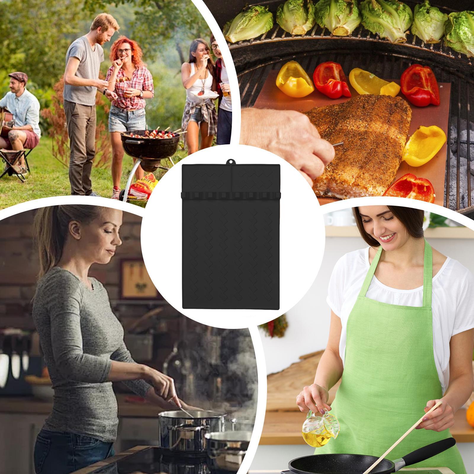 Silicone BBQ Grill Mats Side S - Heat Mat Silicone 评论和价格