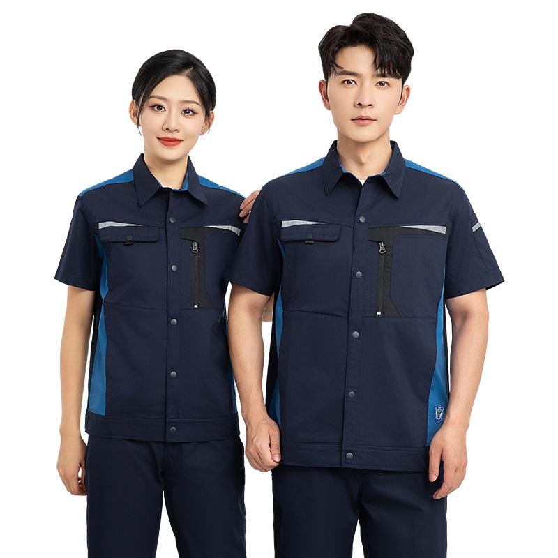 Short Sleeved Workwear Set Men - Electronics Repair Logo 评论和价格